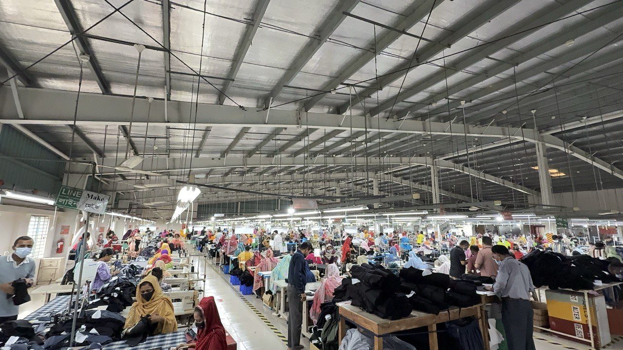 Sewing floor