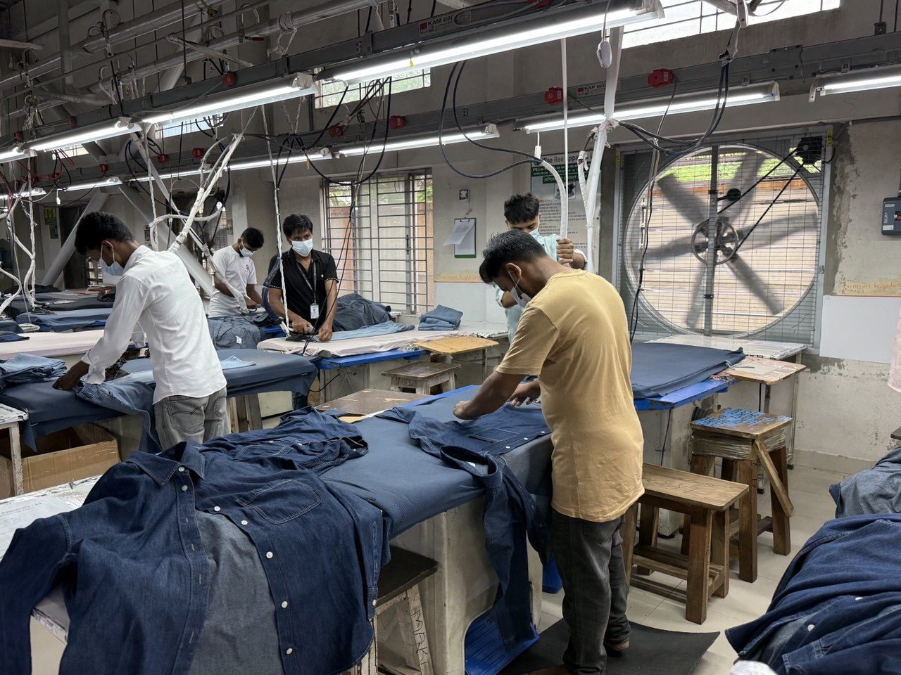 Ironing and finishing